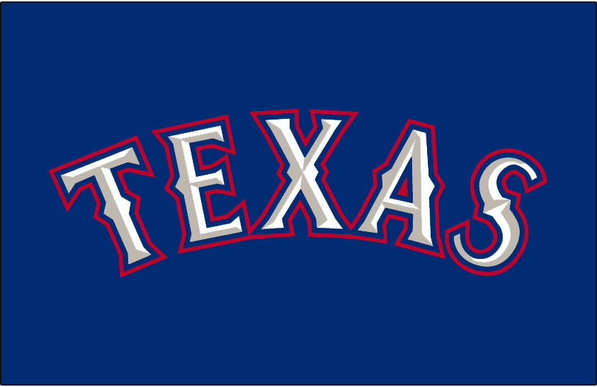 Texas Rangers 2000-2013 Jersey Logo iron on transfers for fabric